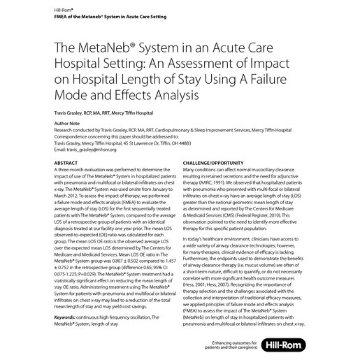 Mercy Tiffin Hospital Whitepaper