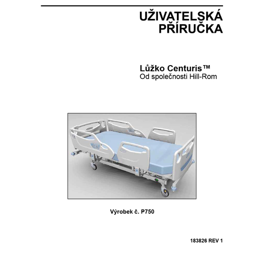 User Manual, Centuris, Czech