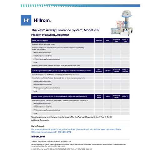 VEST 205 EVALUATION ASSESSMENT