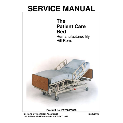 Service Manual, Patient Care Bed