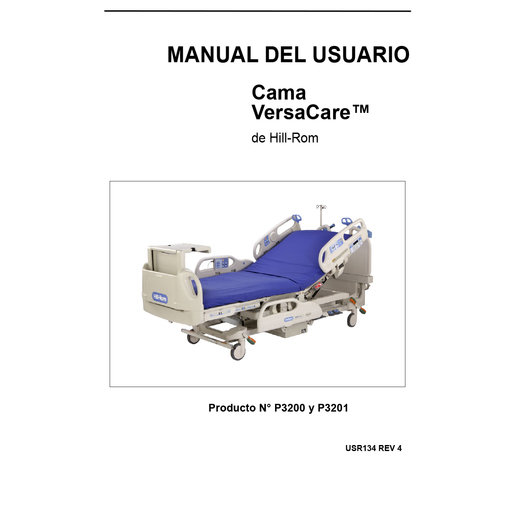 User Manual, VersaCare, Spanish